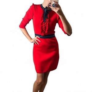 Red 3/4 Sleeve Dress